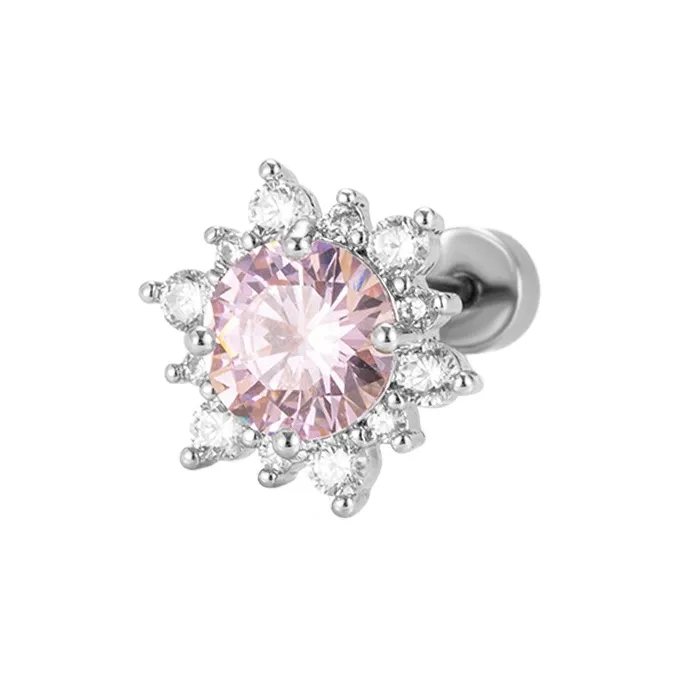 Asia Star Alloy Stud Earrings Women's-5