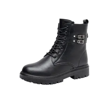 Captain Illy Short Martin Boot Unisex Black
