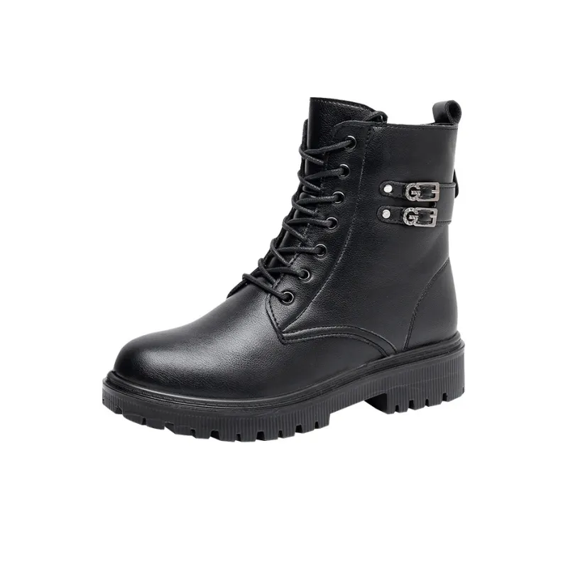 Captain Illy Short Martin Boot Unisex Black-0