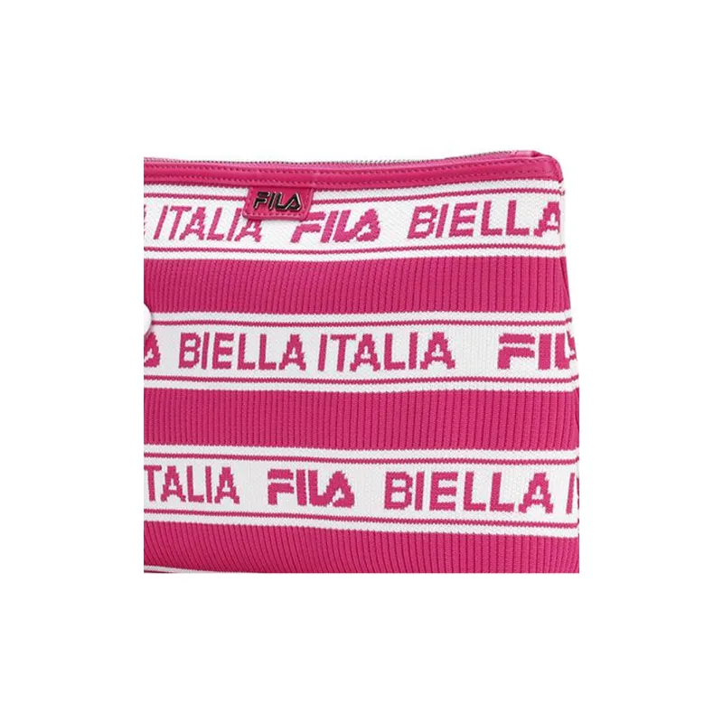 FILA Fabric Shopping Bag Clutch Regular Women's Fluorescent Vivid Red-4