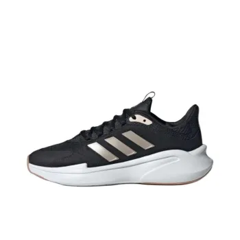 Adidas Alphaedge + Anti Slip Wear Resistant Low Top Casual Running Shoes Women's Black Gold