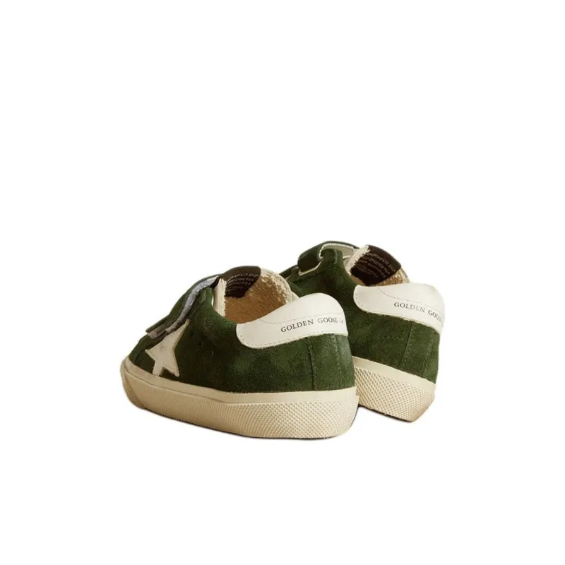 Golden Goose Old School Low Top Kids' Skateboarding Shoes Olive Green Kids'-3