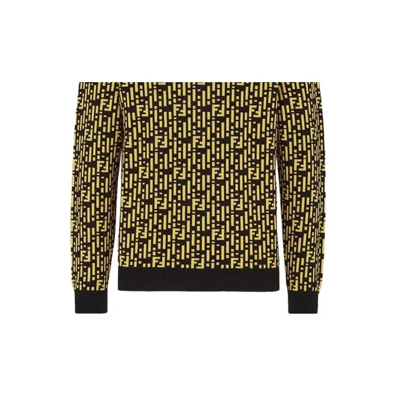 FENDI Sweaters Men Yellow-3