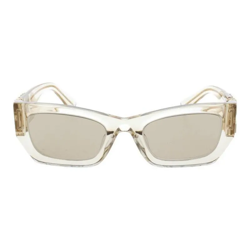 MIU MIU Acetate Rectangular Sunglasses Women's White-1