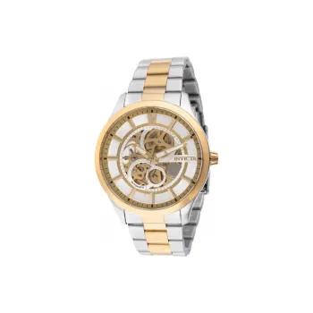 INVICTA Wrist Watch Automatic Mechanical Movement Stainless Steel Strap 45mm Cut-Out Dial Men's Watches