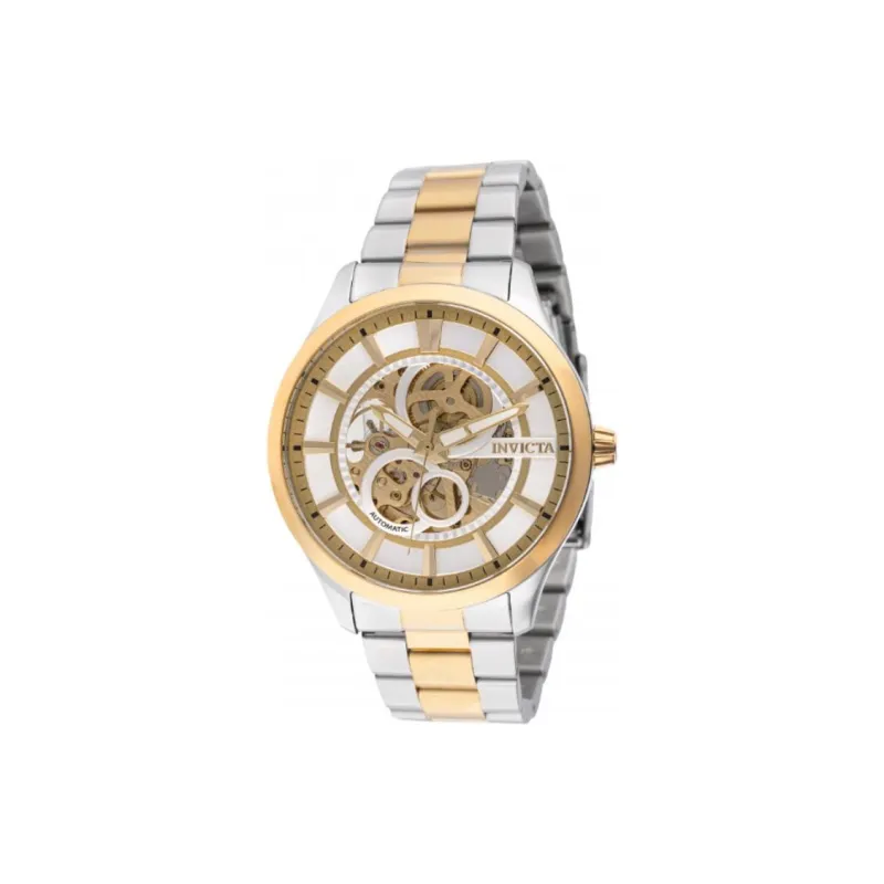 INVICTA Wrist Watch Automatic Mechanical Movement Stainless Steel Strap 45mm Cut-Out Dial Men's Watches-0