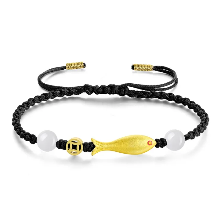Lao Feng Xiang 999 Fine Silver Bracelets Unisex-0