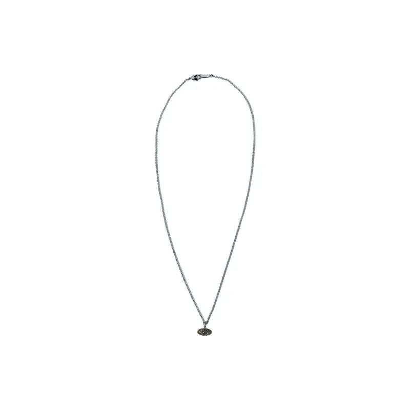 Vivienne Westwood Brass, Crystal Necklaces Men's Silver/Cognac-1