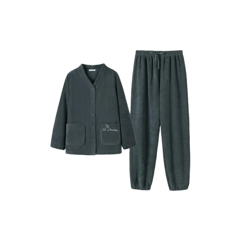 ENWEIS Pajama Set Pine Fleece Women's-0