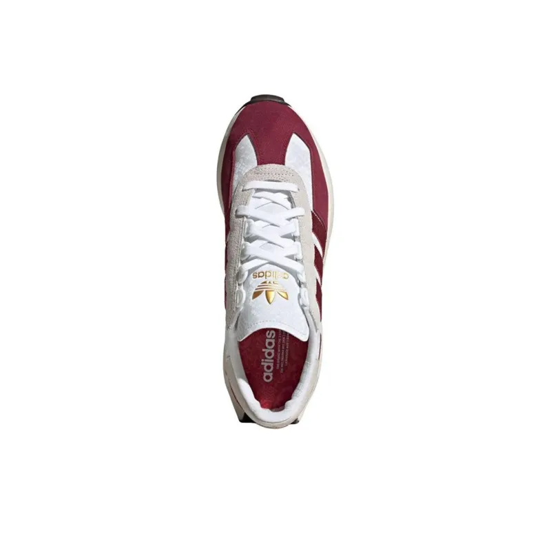 Adidas Originals Retropy E5 Anti Slip Wear Resistant Low Top Running Shoes Unisex Red-4