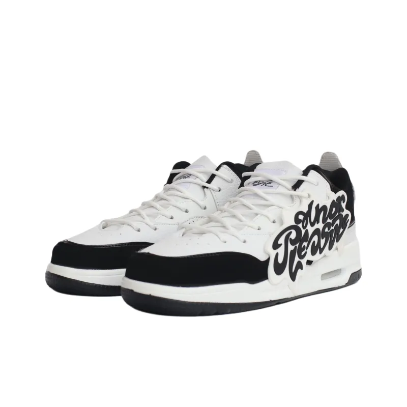 PAIN OR PLEASURE Slip Resistant Kids' Skateboarding Shoes Black Teenagers-4