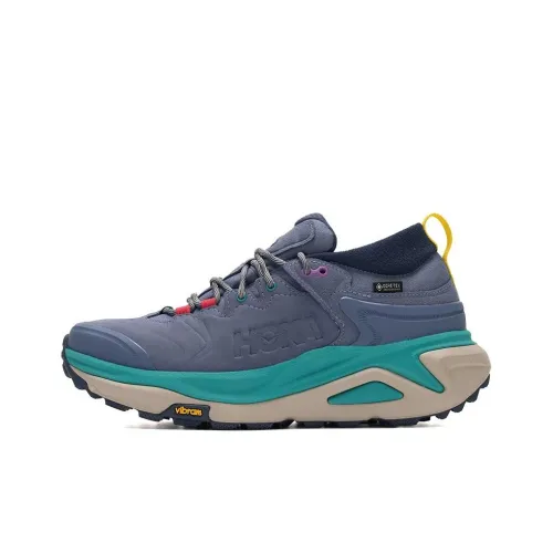 HOKA ONE ONE Kaha 3 Anti Slip Wear Resistant Low Top Trekking Shoes Men's Turquoise
