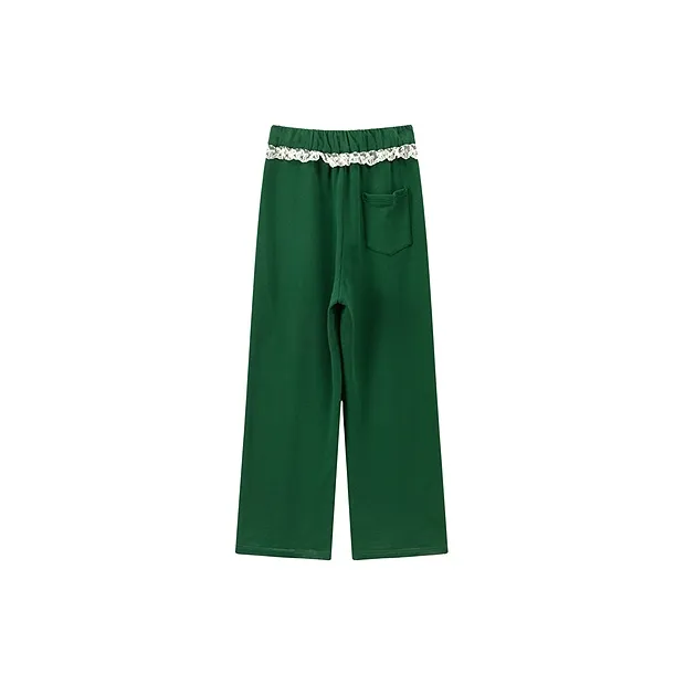 CHUU Casual Pants Women's Forest Green-1