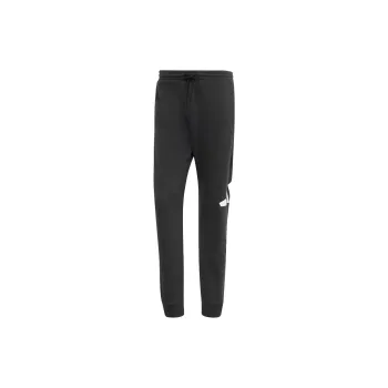 Adidas ESSENTIALS SS25 Sportswear Big Logo French Terry Knitted Sports Pants Men's Black/White
