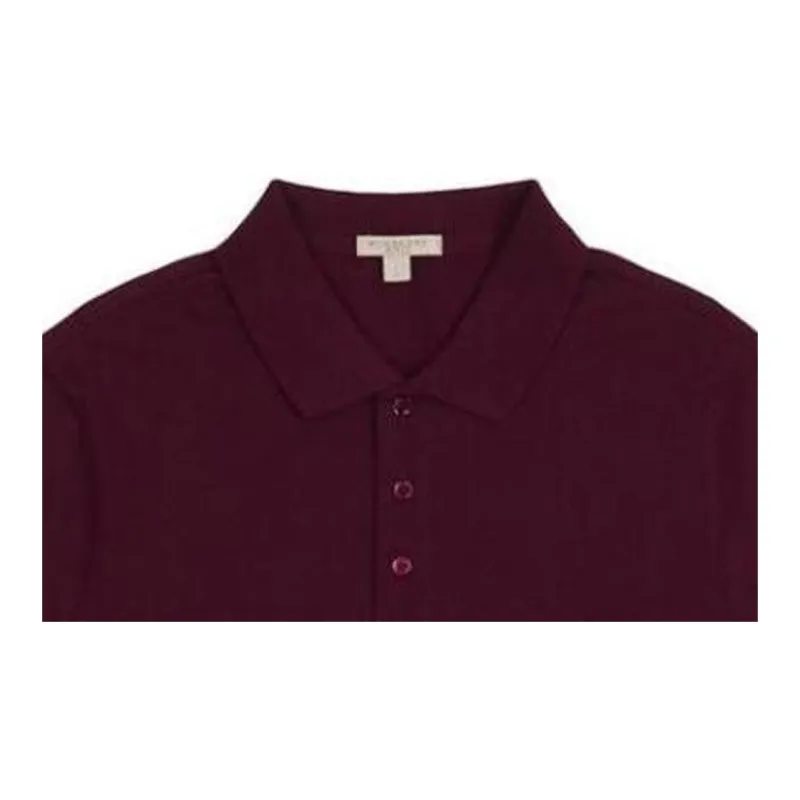 Burberry Polo Shirts Men Red-1
