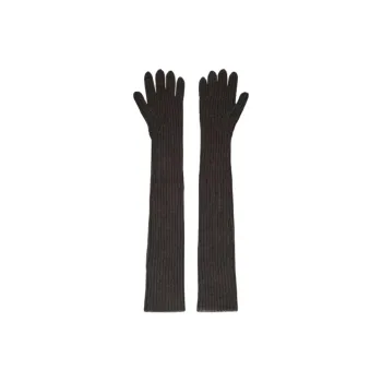 DRIES VAN NOTEN Wool Gloves Men's Gray