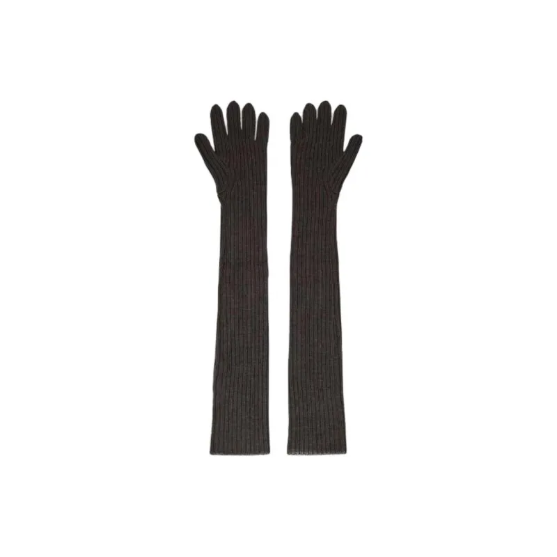 DRIES VAN NOTEN Wool Gloves Men's Gray-0