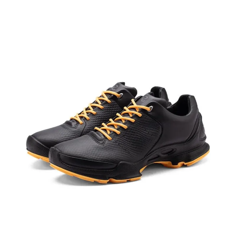 Ecco BIOM C Low-Top Trekking Shoes Men's Black Yellow-2