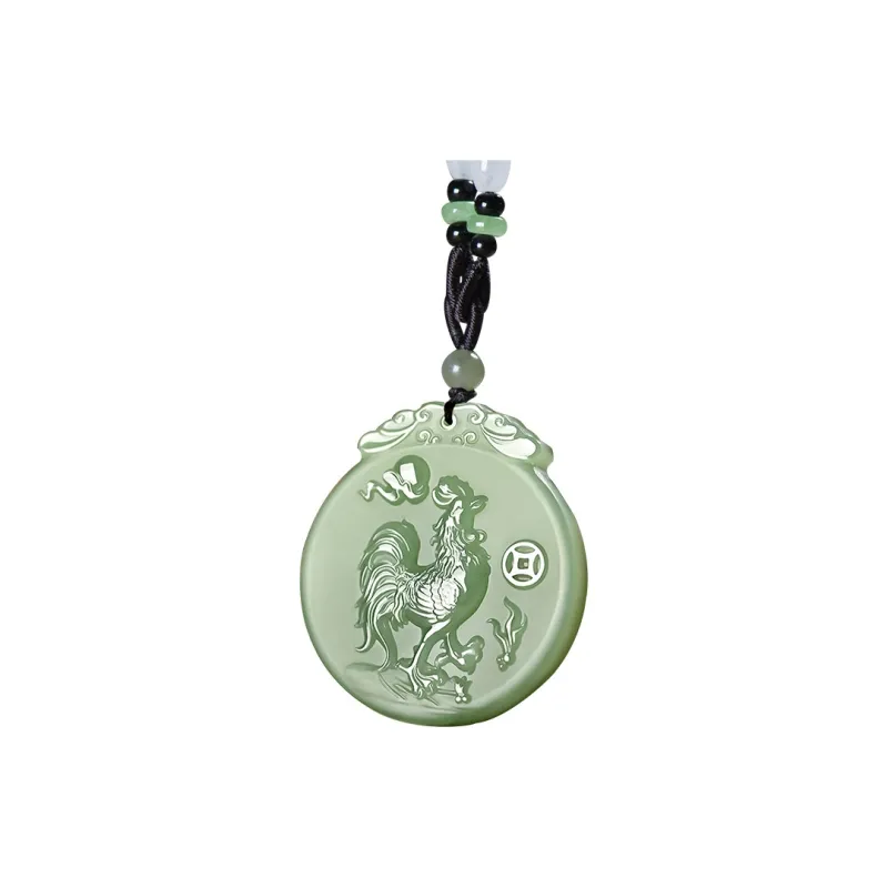KUNYUYAO Hetian Jade Pendants Pale Greenish White Jade Unisex-148