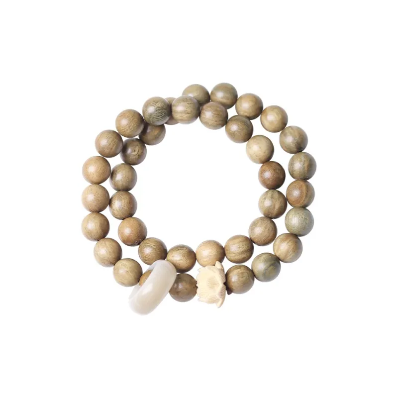 LOVEYOU PAI Green Sandalwood Bracelets Unisex-0