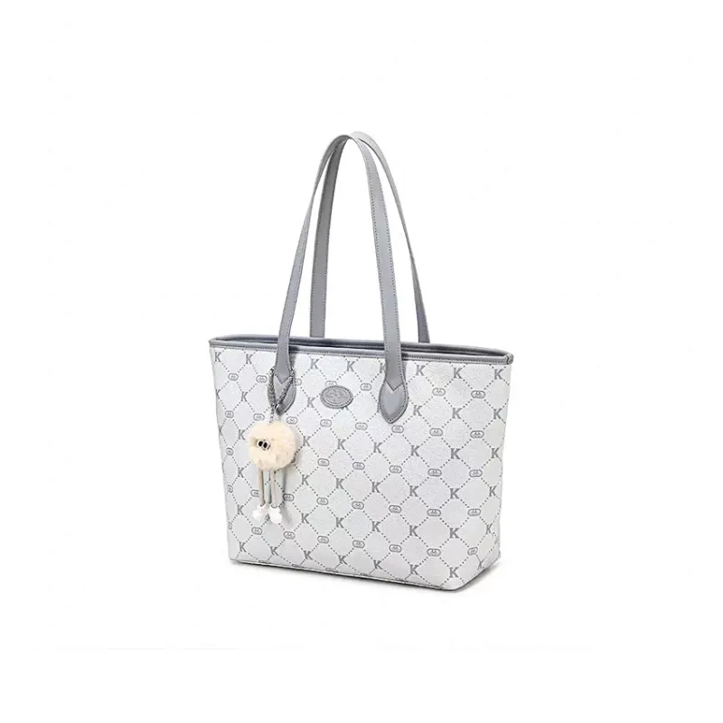 Vigno Synthetic Leather One Shoulder Bag Tote Shopping Bag Regular Women's Pink/Blue-9