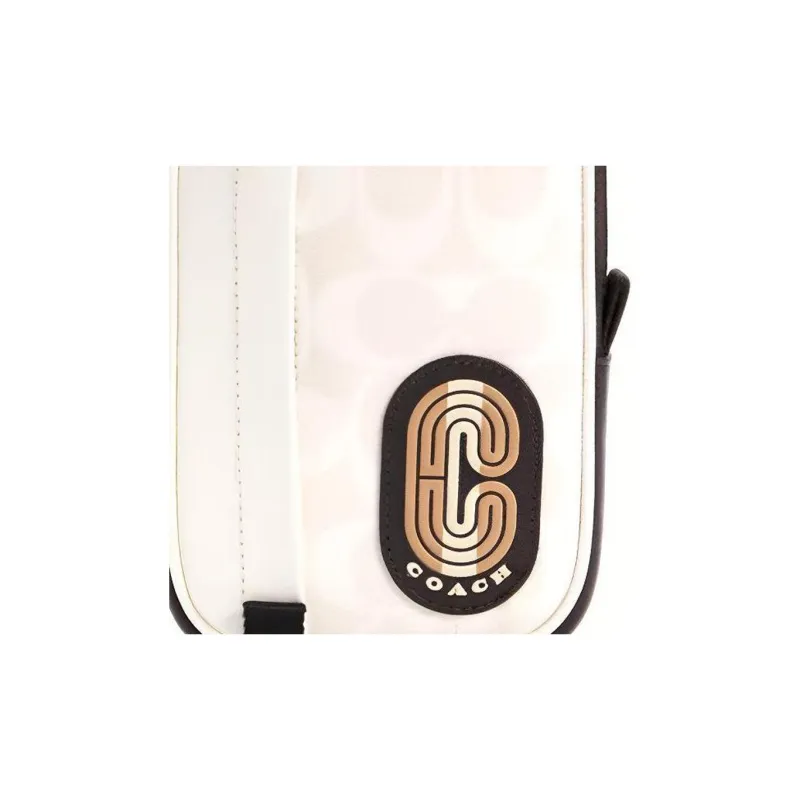 COACH N/S Canvas With Leather Clutch Men's White Monogram-3
