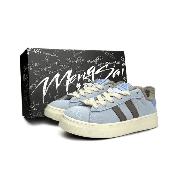 Mengsai Slip Resistant Water Resistant Low Top Skateboard Shoes Women's Blue Brown