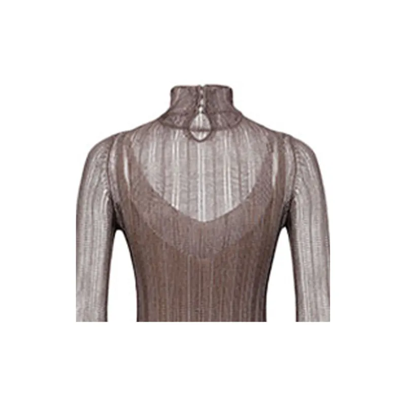 FENDI Fringed Viscose Lace Dress 'Taboo'-4