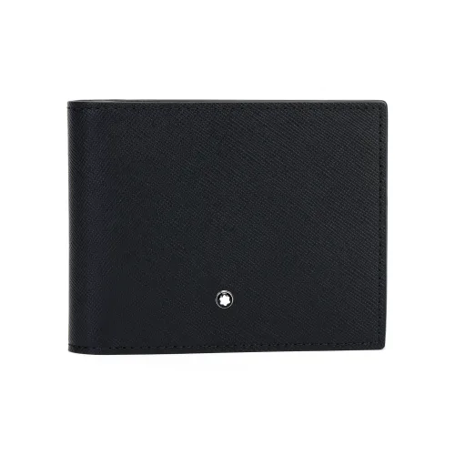 MONTBLANC Full grain Calf Leather Wallet Men's Black