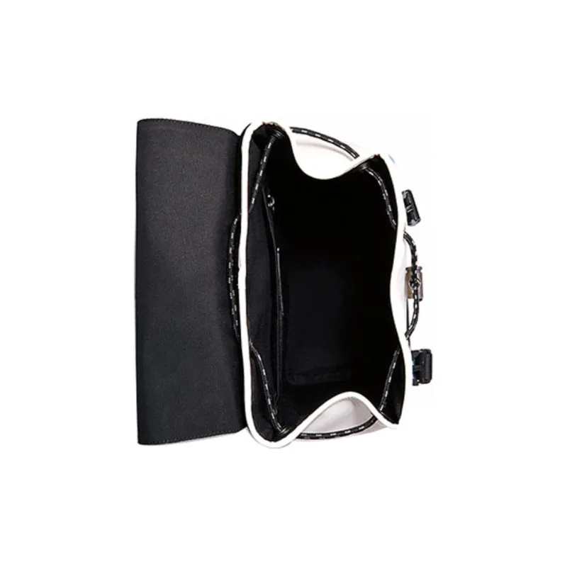 COACH Track Cow Leather Backpack Large Size Men's White Black-2