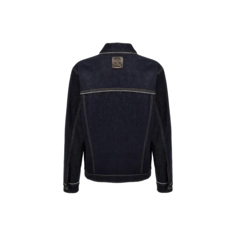 OFF-WHITE Logo Patch Denim Jacket-2