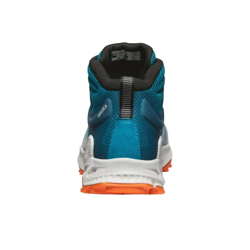 KEEN Zionic Slip Resistant, Abrasion Resistant, Waterproof Mid Top Hiking Shoes Men's Blue White-4