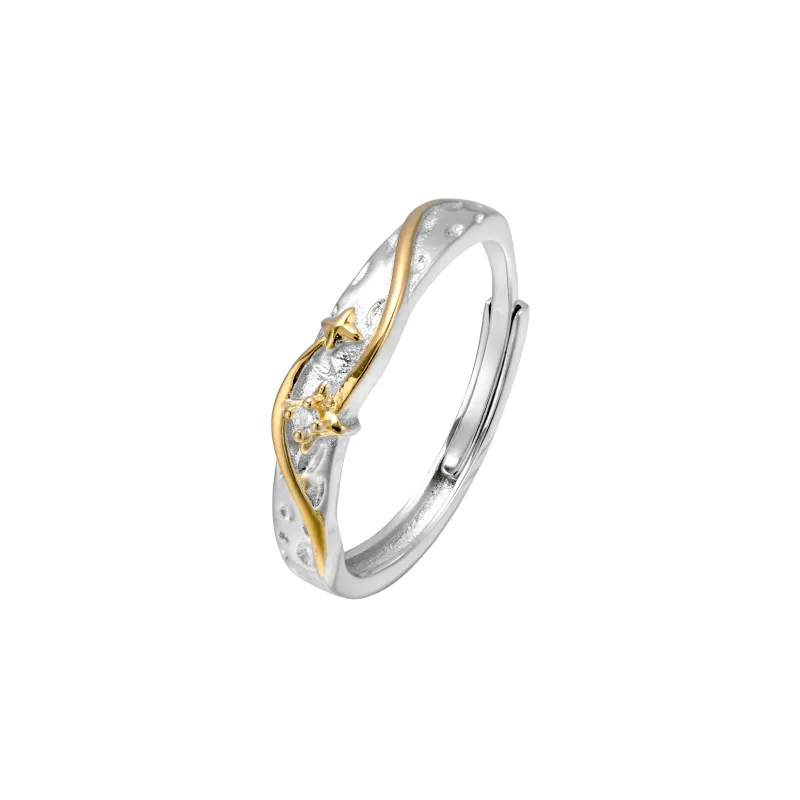 CLARKIA FLOWER Sterling Silver Rings Unisex-6