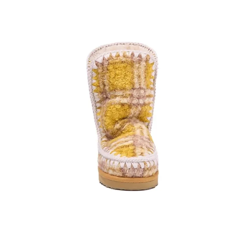 K.D.KENAZ Snow Boots Women's Wheat-4