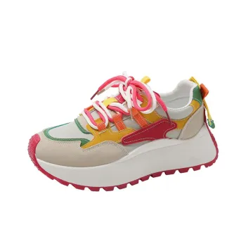Baibianzhiheren Abrasion Resistant, Breathable, Balanced, Lightweight Low Top Chunky Sneakers Women's