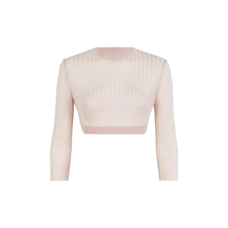 FENDI FW22 Crop Top Women's Pink-4