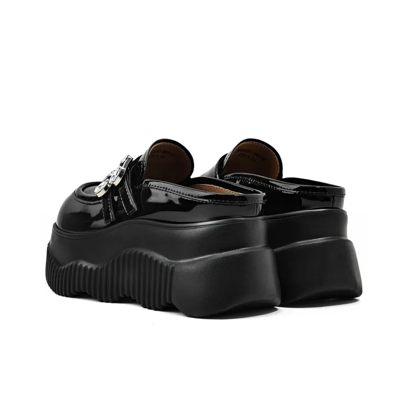 KMD Rhinestone Quiet Abrasion Resistant Closed Toe Slippers Women's-8