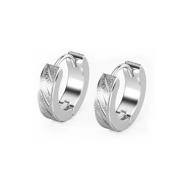 ZWU Titanium Steel Earrings Unisex-6