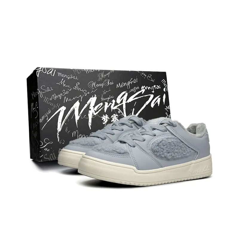Mengsai Thermal Coverage Low Top Skateboard Shoes Women's Moon Blue-0