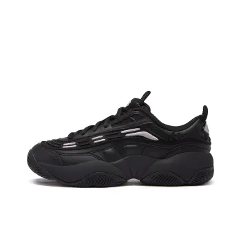 FILA FUSION Slip Resistant Low Top Vintage Basketball Shoes Men's Black