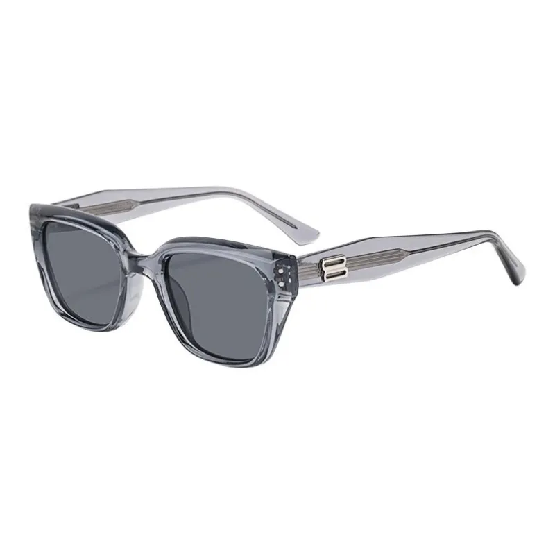 Sagawa Plate Frame Square Sunglasses Unisex-5