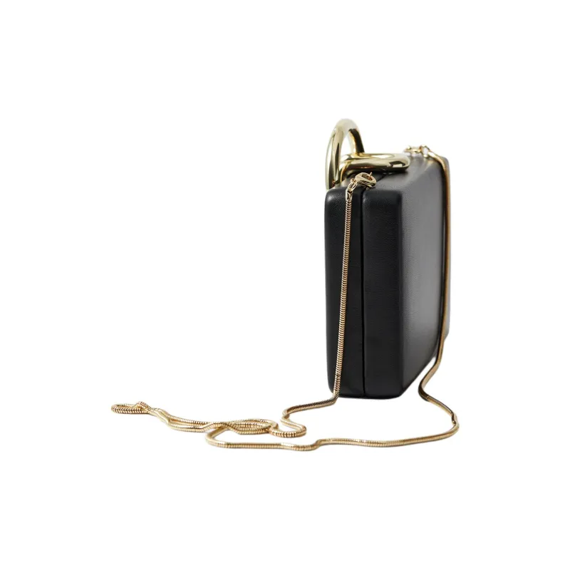Other Stories Leather Shoulder Bag Women's Black-1