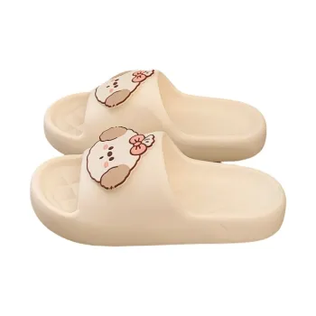 SHIGUDE Sandal Slippers Unisex, Milk White