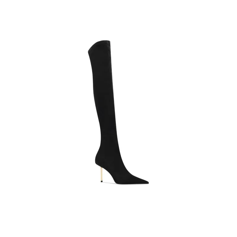 Shesrim Over the knee Boots Women's Black-1