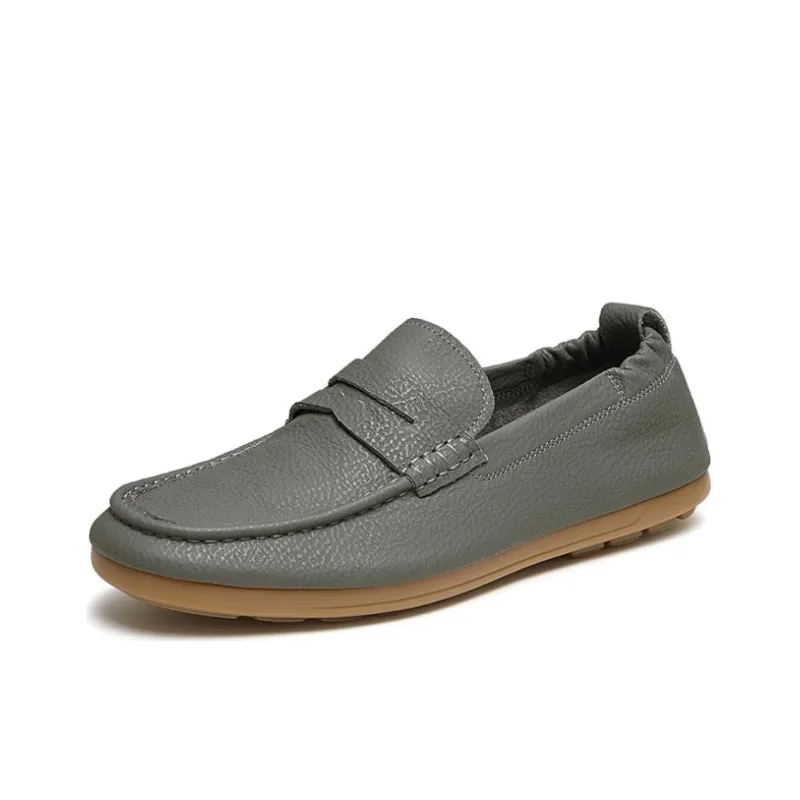 TATA Loafers Men Solid Color-4