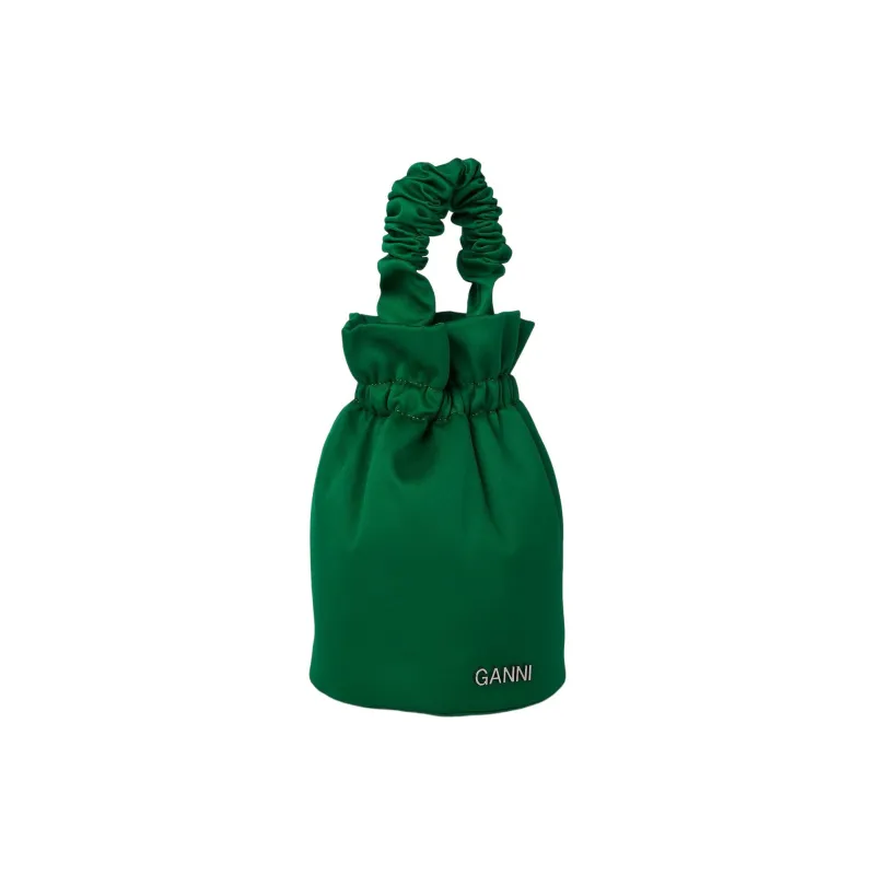 GANNI Bucket Bags Shoulder Bag Crossbody Bag Handbag Women's Green-2