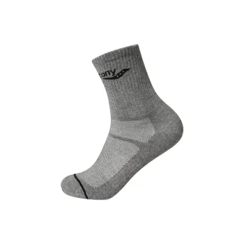Saucony Mid Calf Socks Unisex 1 Pack Heather Gray