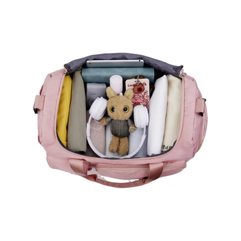 Warrior Oxford Gym Bag Women's Pink/Gray/Black-2