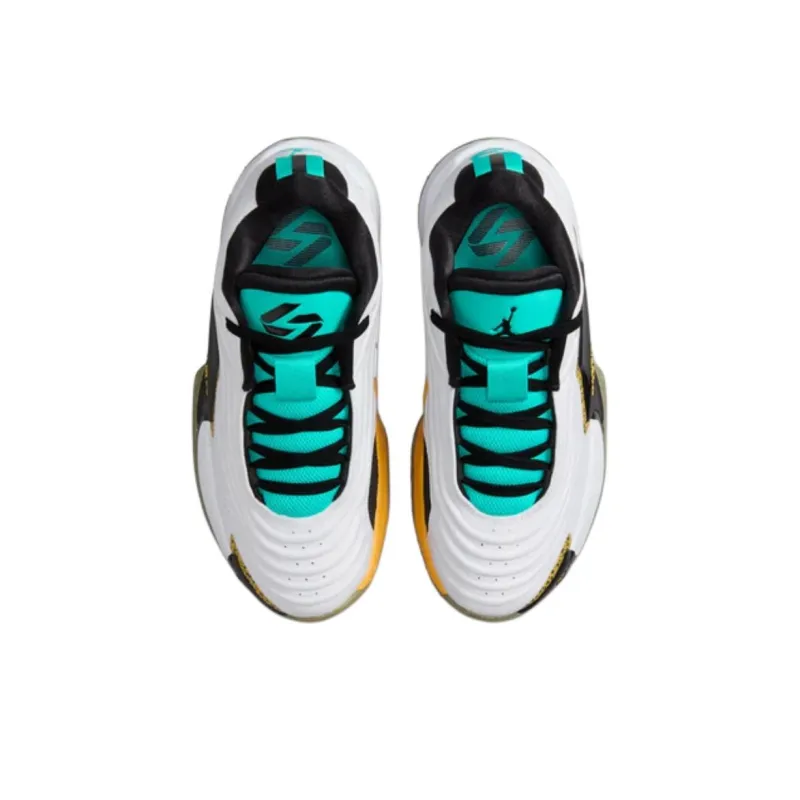 Jordan Luka 3 Anti Slip Wear Resistant Low Top Children's Basketball Shoes White Unisex-3