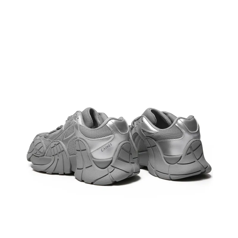 CAIHEE Anti Slip And Wear Resistant Coverage Low Top Chunky Sneakers Unisex-3